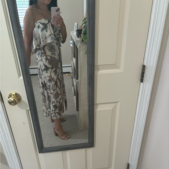 Zimmermann Strapless Floral 100%Silk Midi Dress - Picture 3 of 13